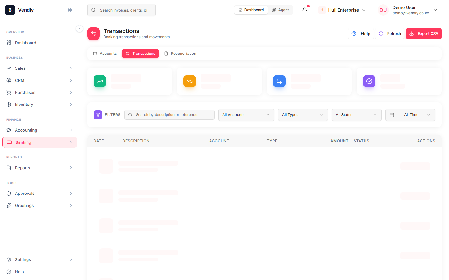 Open Bank Transactions