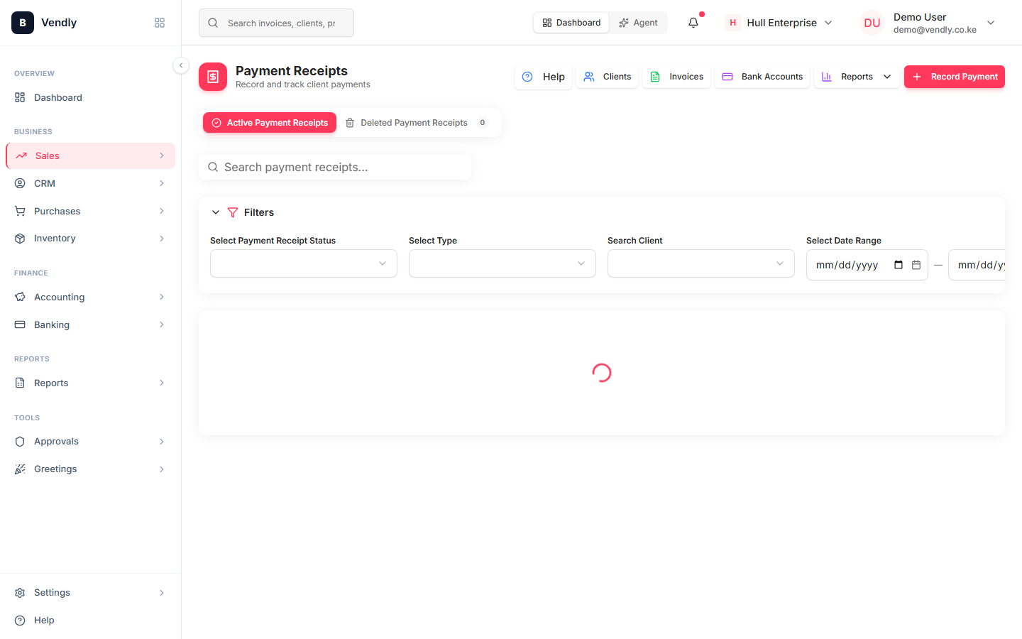 Open Payment Receipts