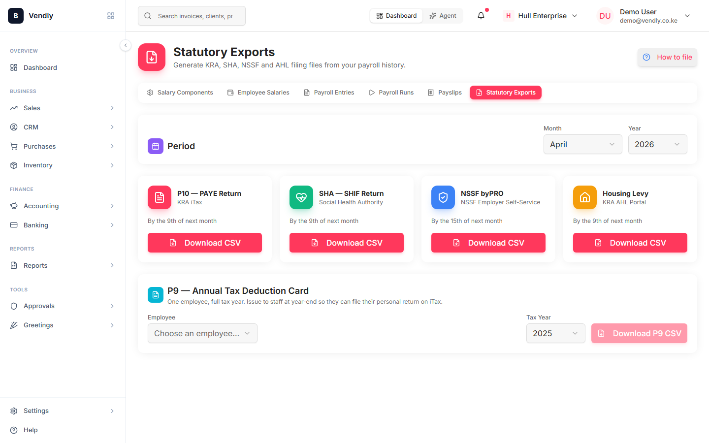 Open Statutory Exports